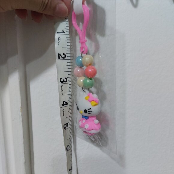 Cute Hello Kitty Clip On Charm For Bags Keychain Keyrings Cute Princess Dress - Picture 5 of 5